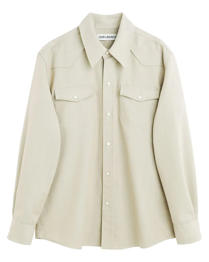 Our Legacy Frontier Hemd - Nude Nude