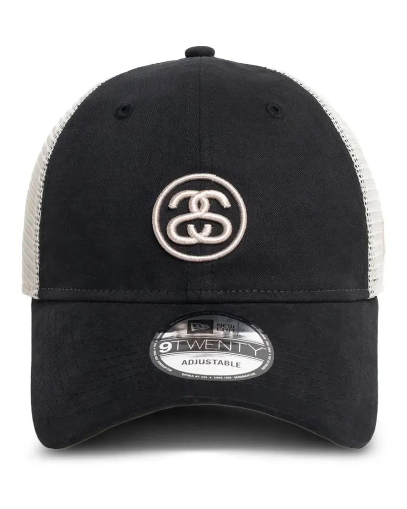 Stüssy 9Twenty SS Link Trucker Baseballkappe - Schwarz Schwarz