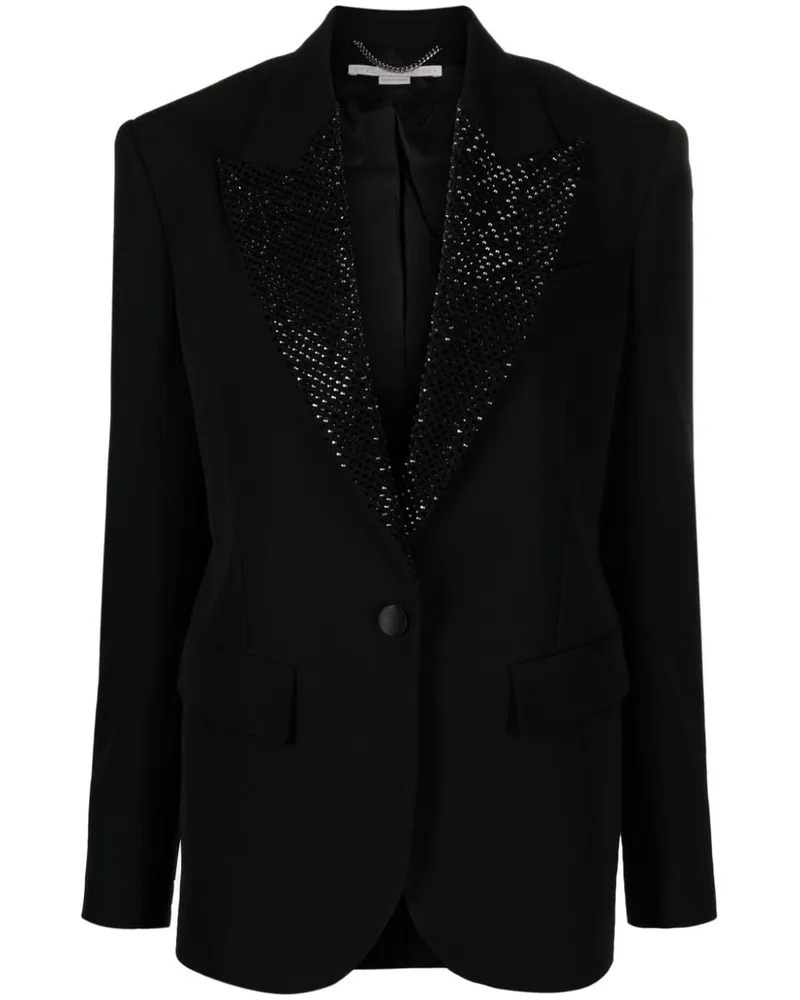 Stella McCartney Hotfix Blazer mit Kristallen - Schwarz Schwarz
