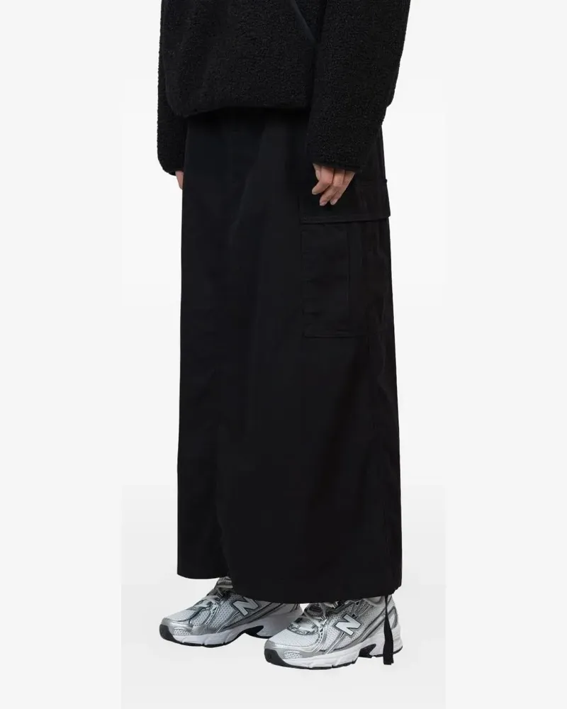 Carhartt WIP Reelwind Maxirock mit aufgesetzten Taschen - Schwarz Schwarz