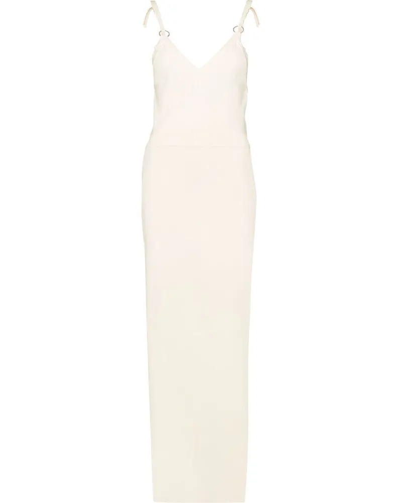 Paco Rabanne Maxikleid mit Cut-Outs - Nude Nude