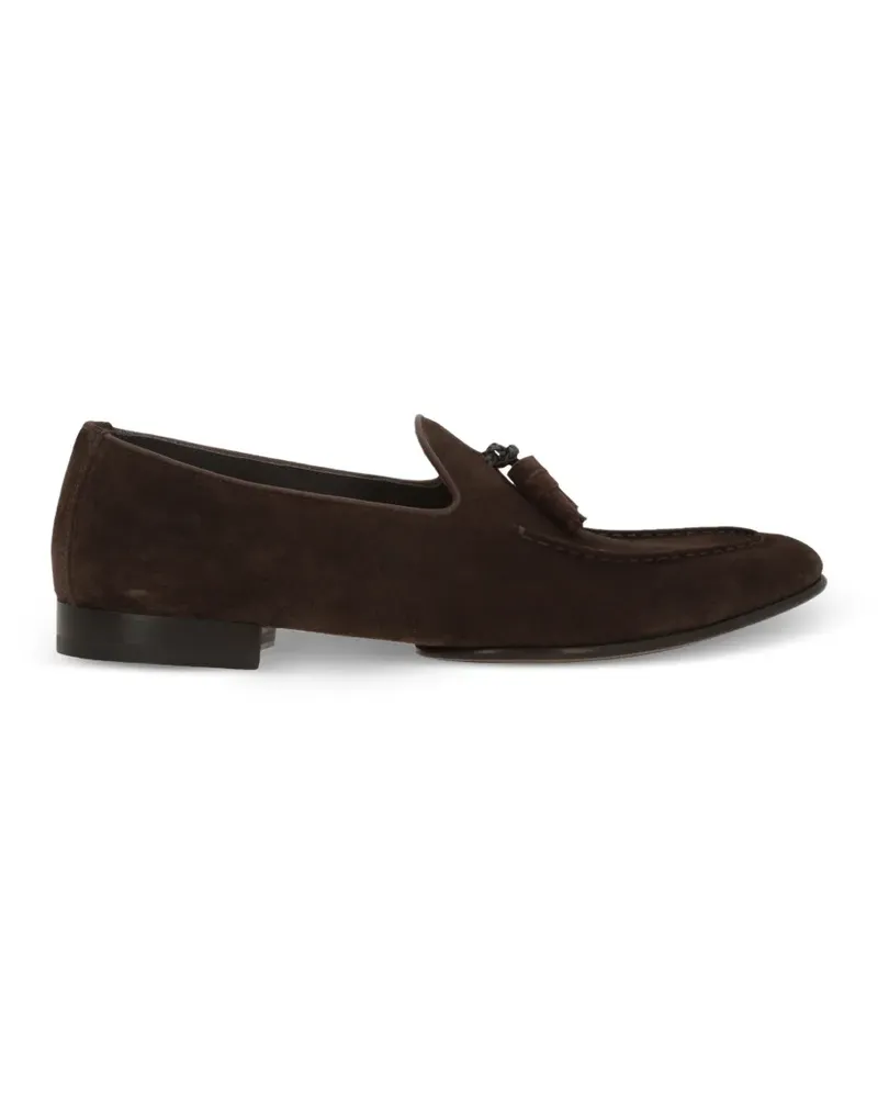 Doucal´s suede loafers - Braun Braun