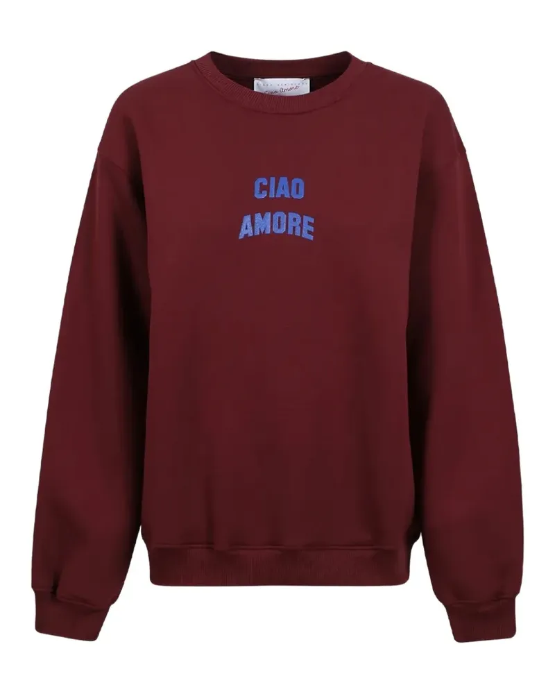 Giada Benincasa Ciao Amore Sweatshirt mit Logo - Rot Rot