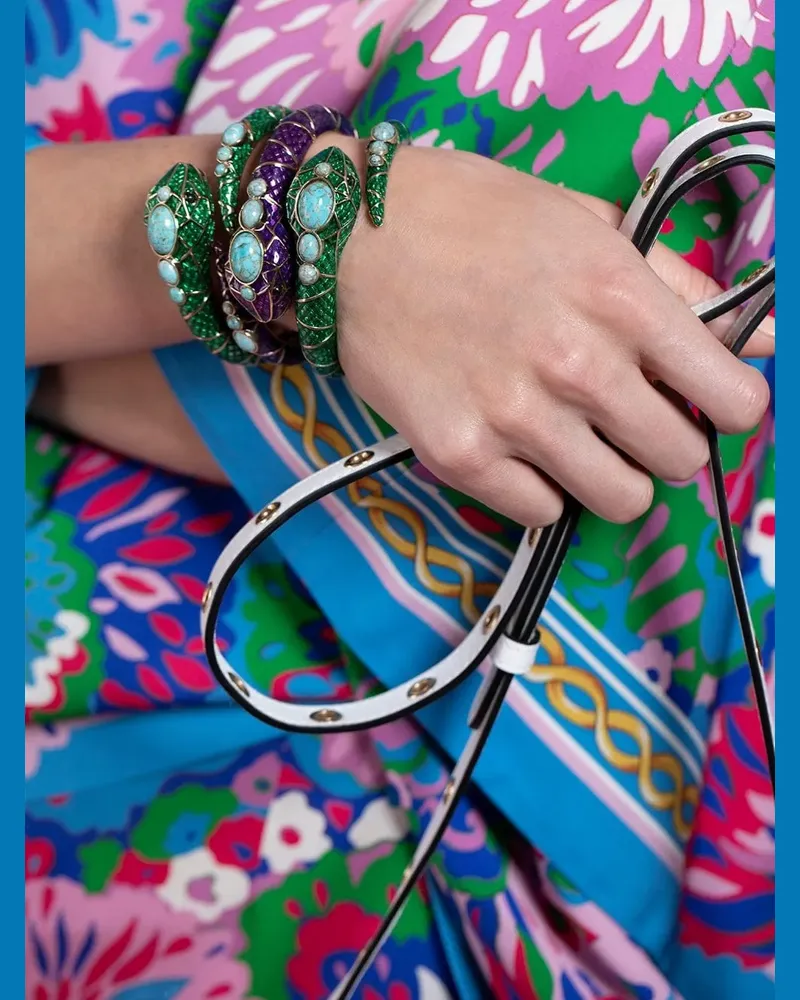 Aquazzura Serpente bangle bracelet - Grün Grün