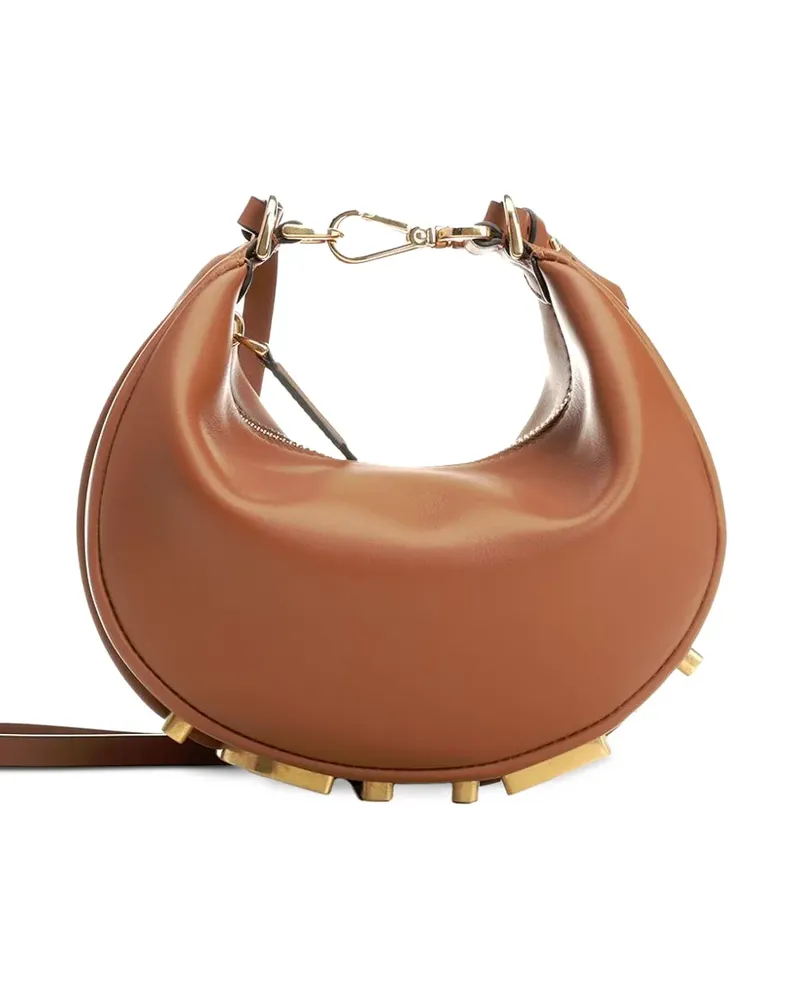 Fendi Mini graphy Schultertasche - Braun Braun