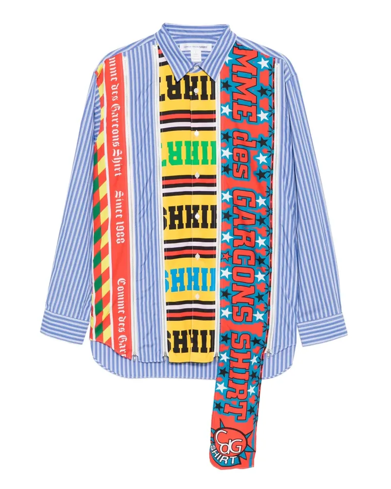Comme des Garçons Hemd mit Print - Blau Blau