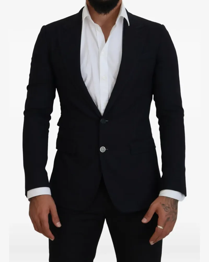 Dolce & Gabbana Taormina Blazer mit fallendem Revers - Blau Blau