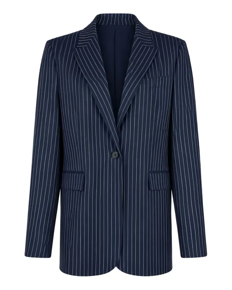 Pinko pinstripe single-breasted blazer - Blau Blau