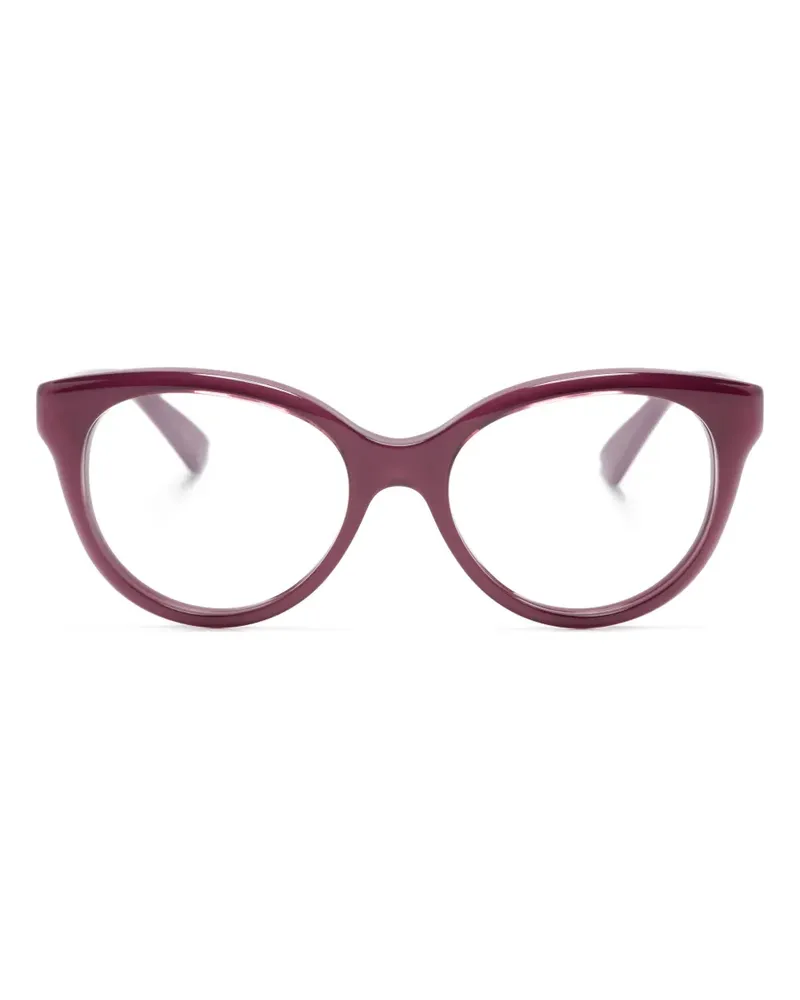 Gucci Runde Brille mit Logo-Gravur - Violett Violett