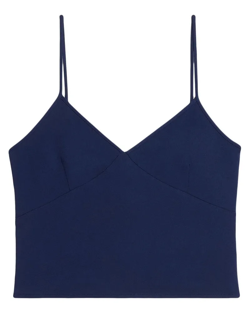 AMI Paris Camisole-Top mit V-Ausschnitt - Blau Blau