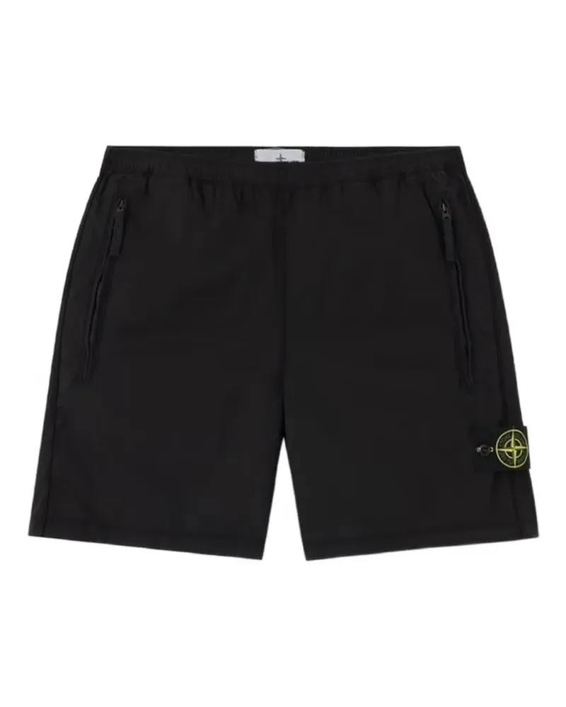 Stone Island Paracadute logo-patch shorts - Schwarz Schwarz