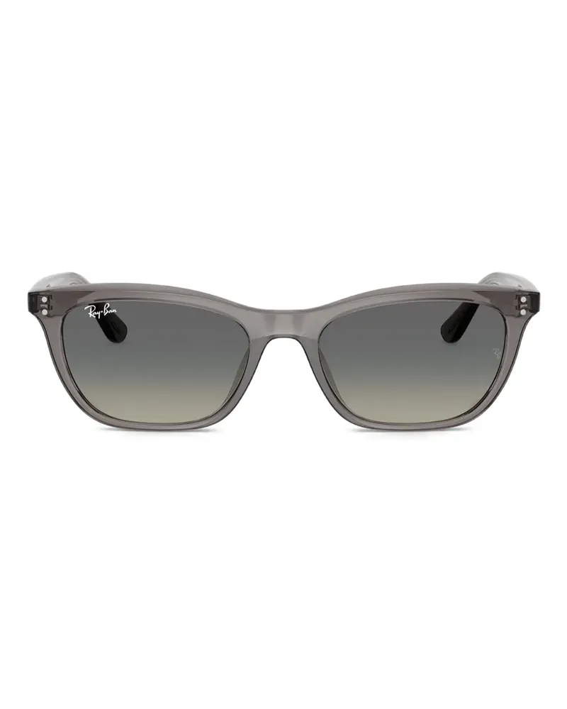 Ray Ban Sonnenbrille mit eckigem Gestell - Grau Grau