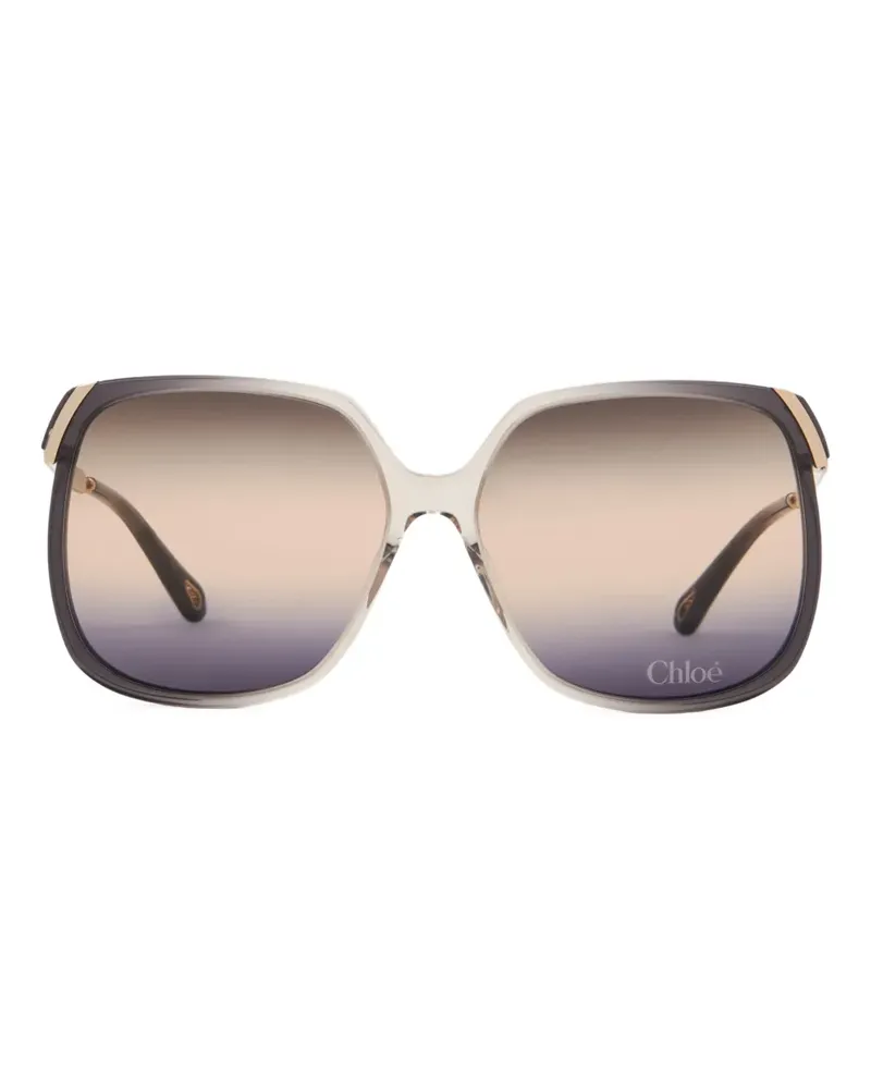 Chloé geometric frame sunglasses - Grau Grau