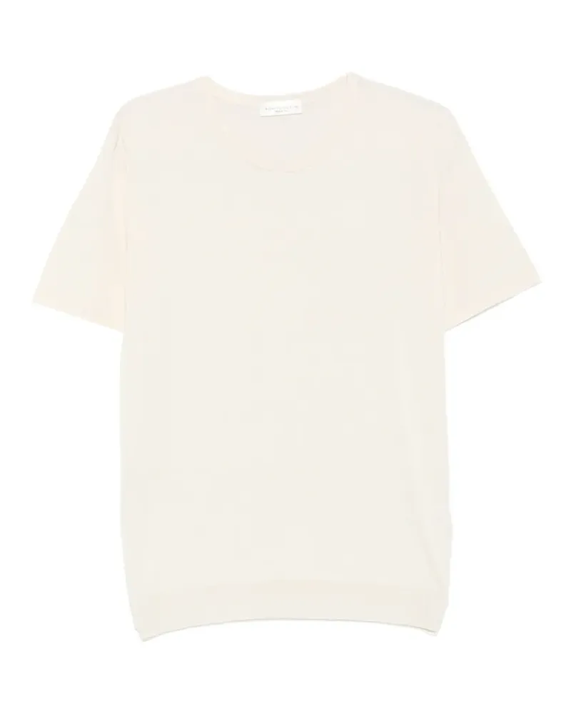 Roberto Collina short-sleeve knitted T-shirt - Nude Nude