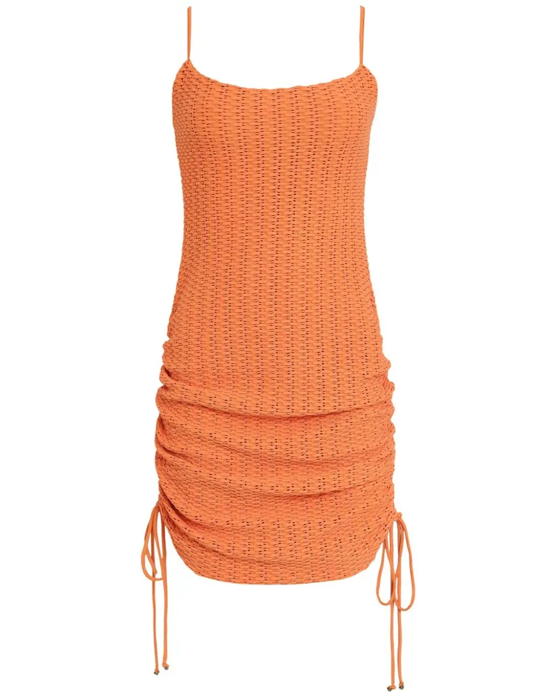 Amir Slama Drapiertes Minikleid - Orange Orange