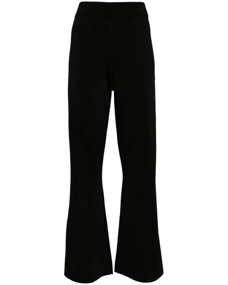 Studio Nicholson Ausgestellte High-Waist-Hose Schwarz