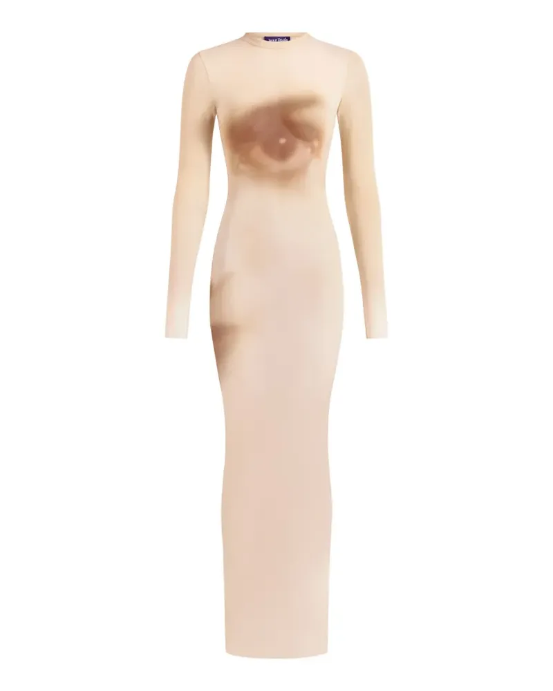 Jean Paul Gaultier The Long Face Kleid - Nude Nude