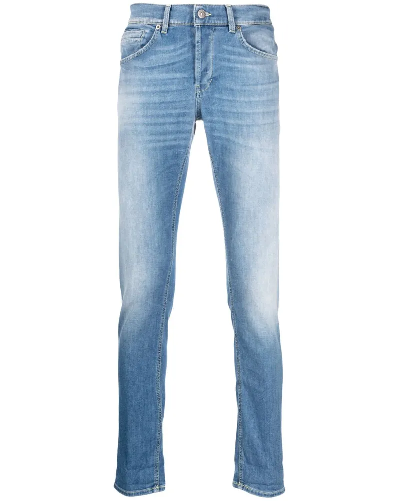 Dondup Halbhohe Skinny-Jeans - Blau Blau