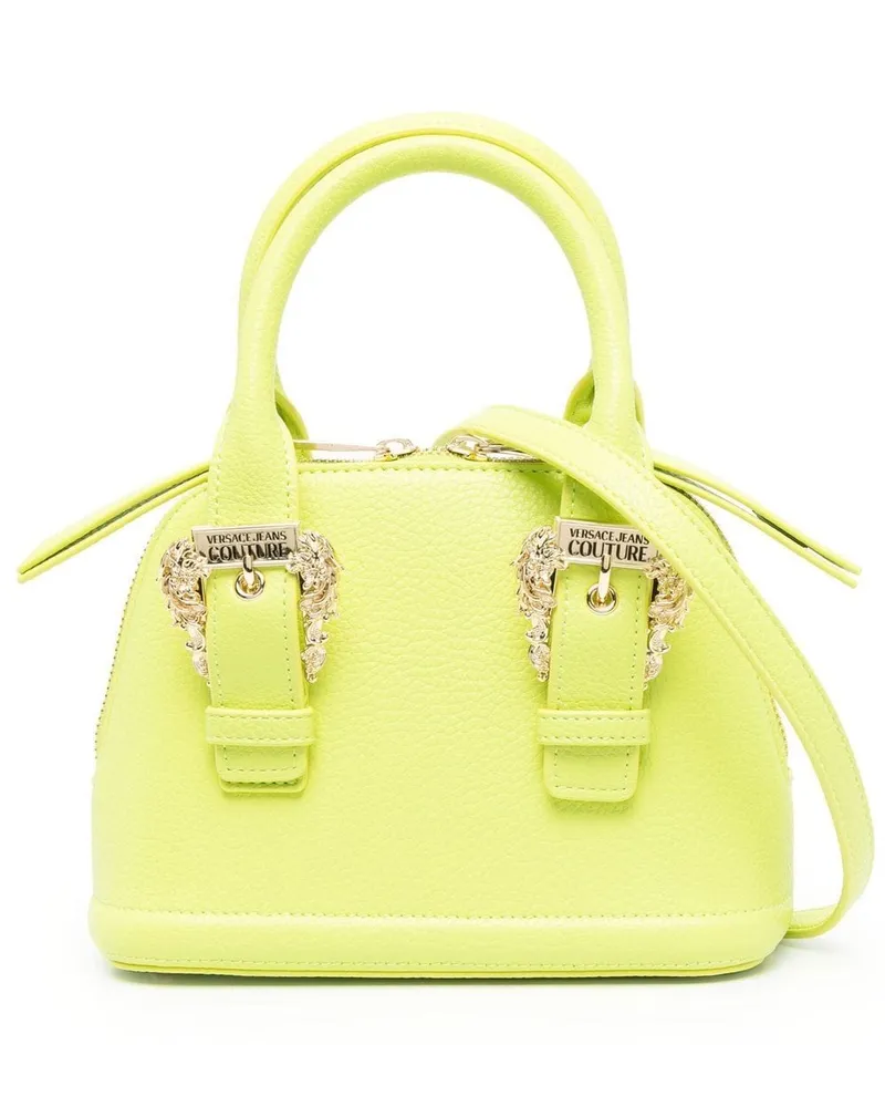 Versace Jeans Shopper aus Faux-Leder - Grün Grün