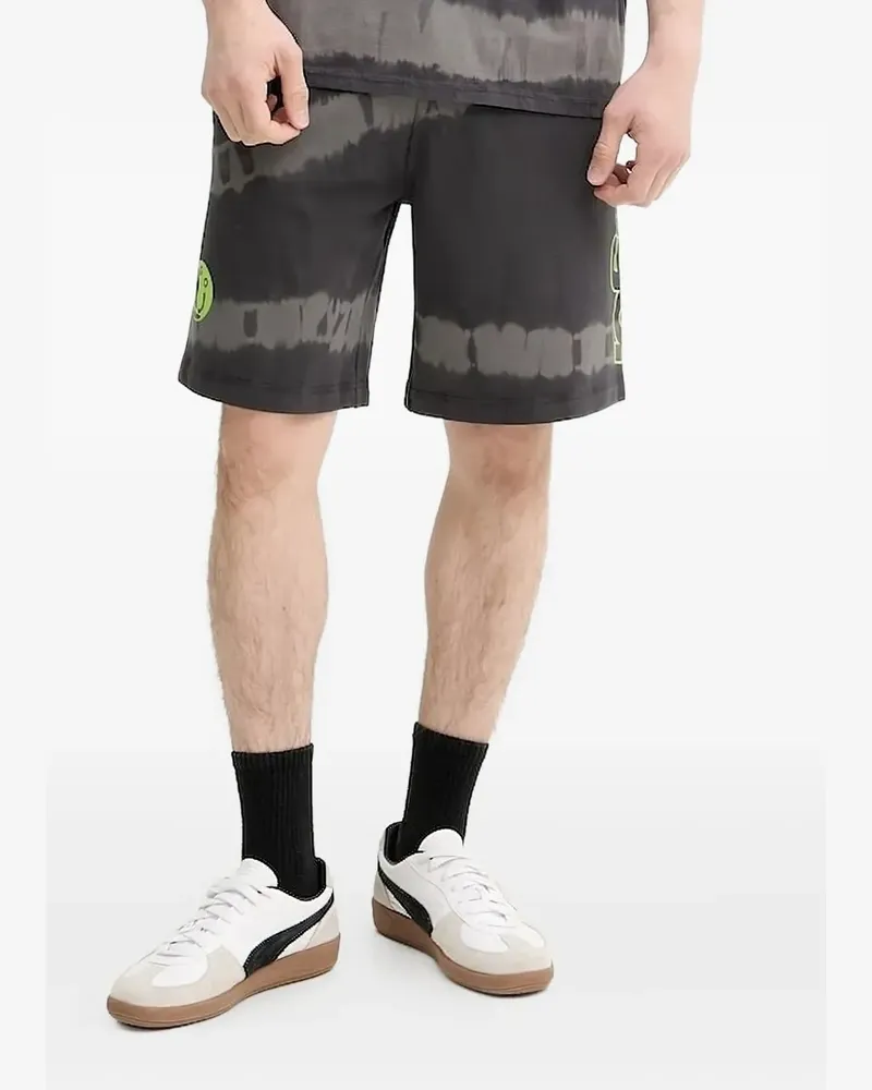 HUGO BOSS Shorts mit Batikmuster - Grau Grau