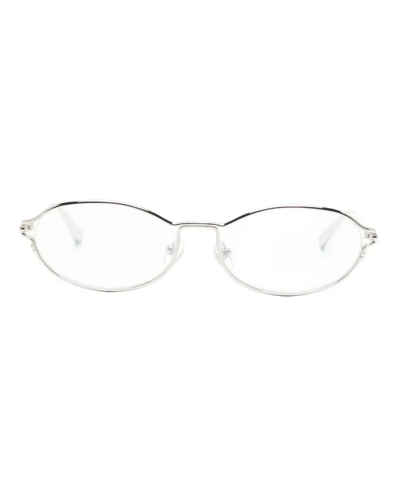 Jacquemus Brille mit ovalem Gestell - Silber Silber
