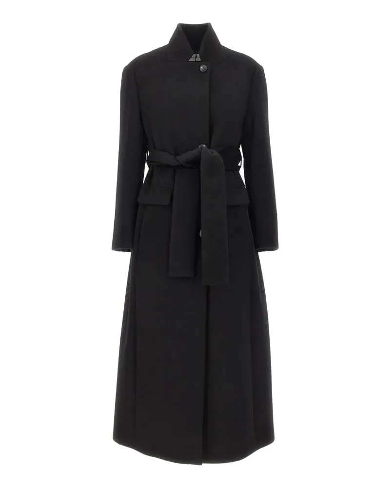 MARELLA belted single-breasted coat - Schwarz Schwarz