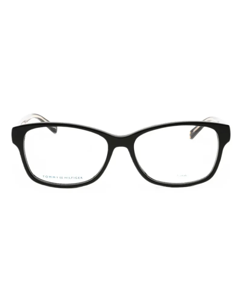 Tommy Hilfiger rectangle-frame glasses - Schwarz Schwarz