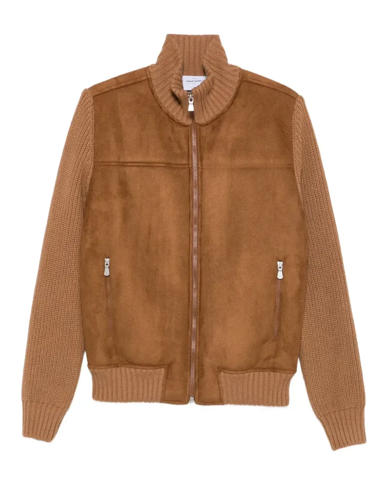 Gran Sasso Jacke aus geripptem Strick - Nude Nude