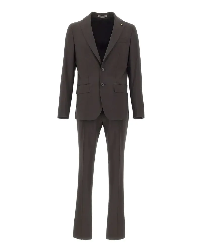 Corneliani single-breasted peak-lapel suit - Braun Braun