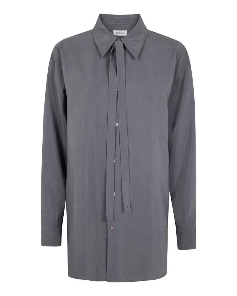 Christophe Lemaire Hemd mit Knotendetail - Grau Grau