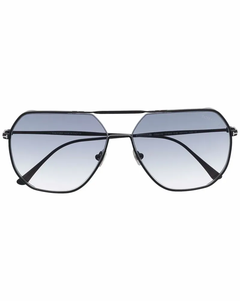 Tom Ford Pilotenbrille mit Farbverlauf - Schwarz Schwarz