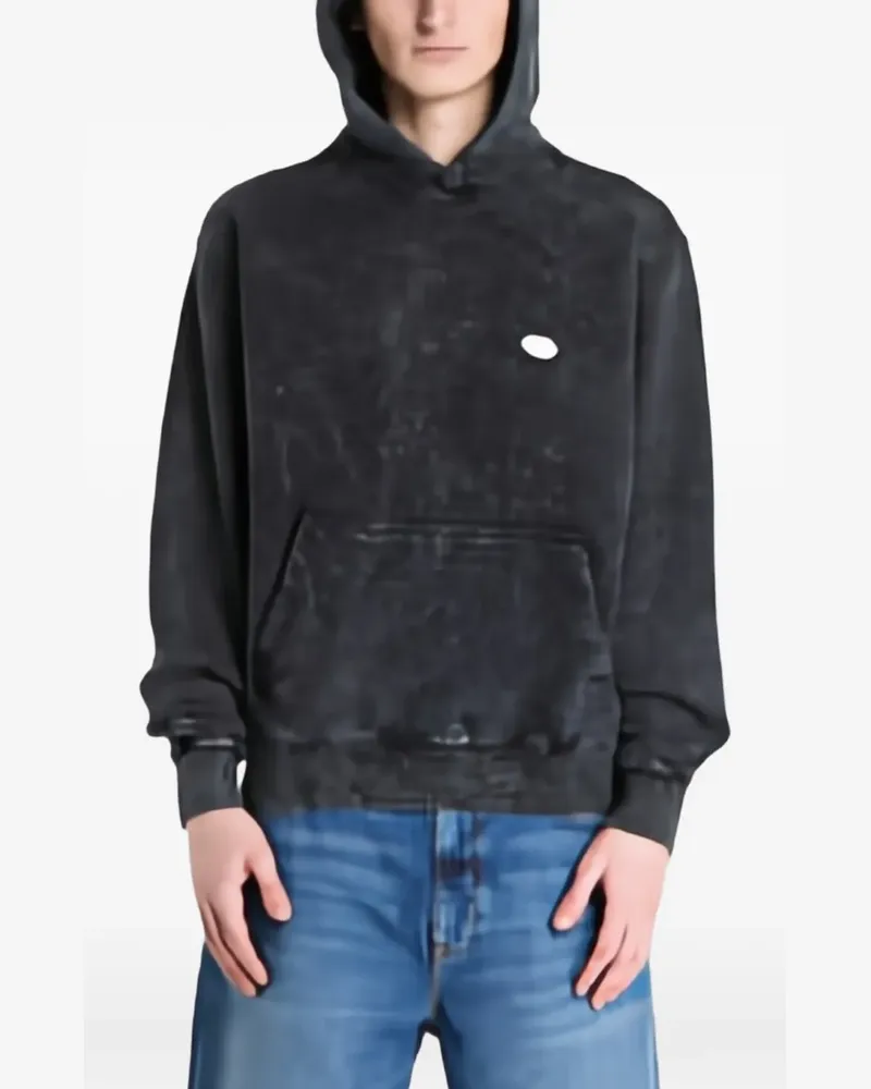 Alpha Industries World Embroidery Hoodie Unisex - Schwarz Schwarz