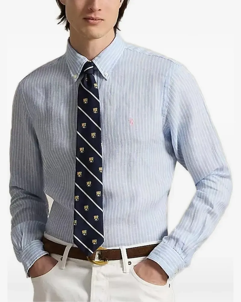 Ralph Lauren striped-pattern shirt - Blau Blau