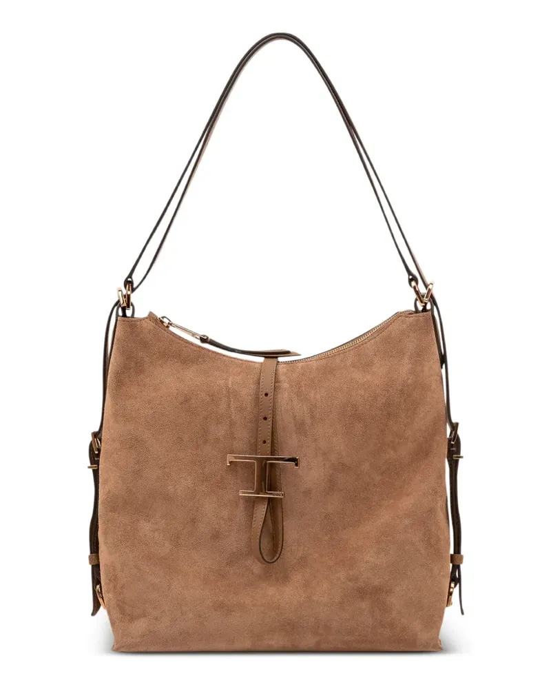 TOD'S T Timeless Schultertasche - Braun Braun