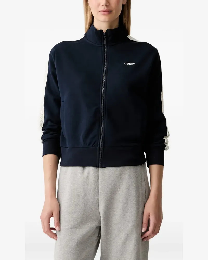 Guess Jacke mit Logo-Stickerei - Blau Blau