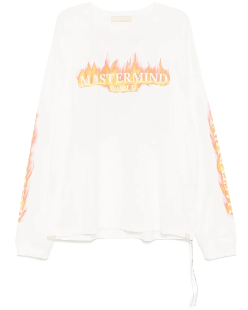 Mastermind World T-Shirt mit Logo-Print - Weiß Weiß