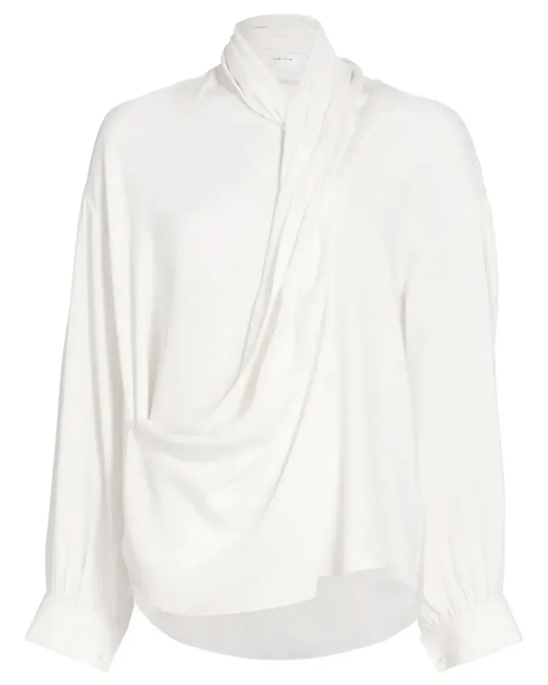 The Row Darnelle Seidenbluse - Weiß Weiß
