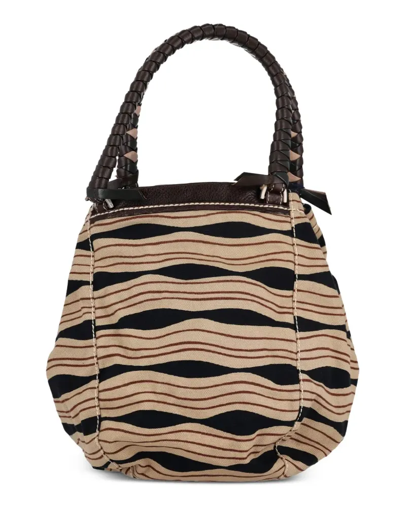 Malo Gestreifter  Tote Bag - Nude Nude
