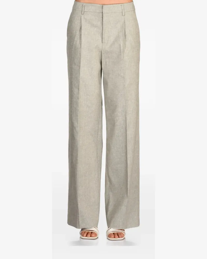 PT TORINO pleated straight-leg trousers - Nude Nude