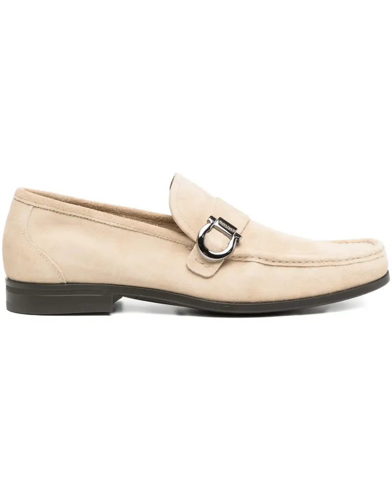 Ferragamo Loafer mit Gancini-Detail - Braun Braun
