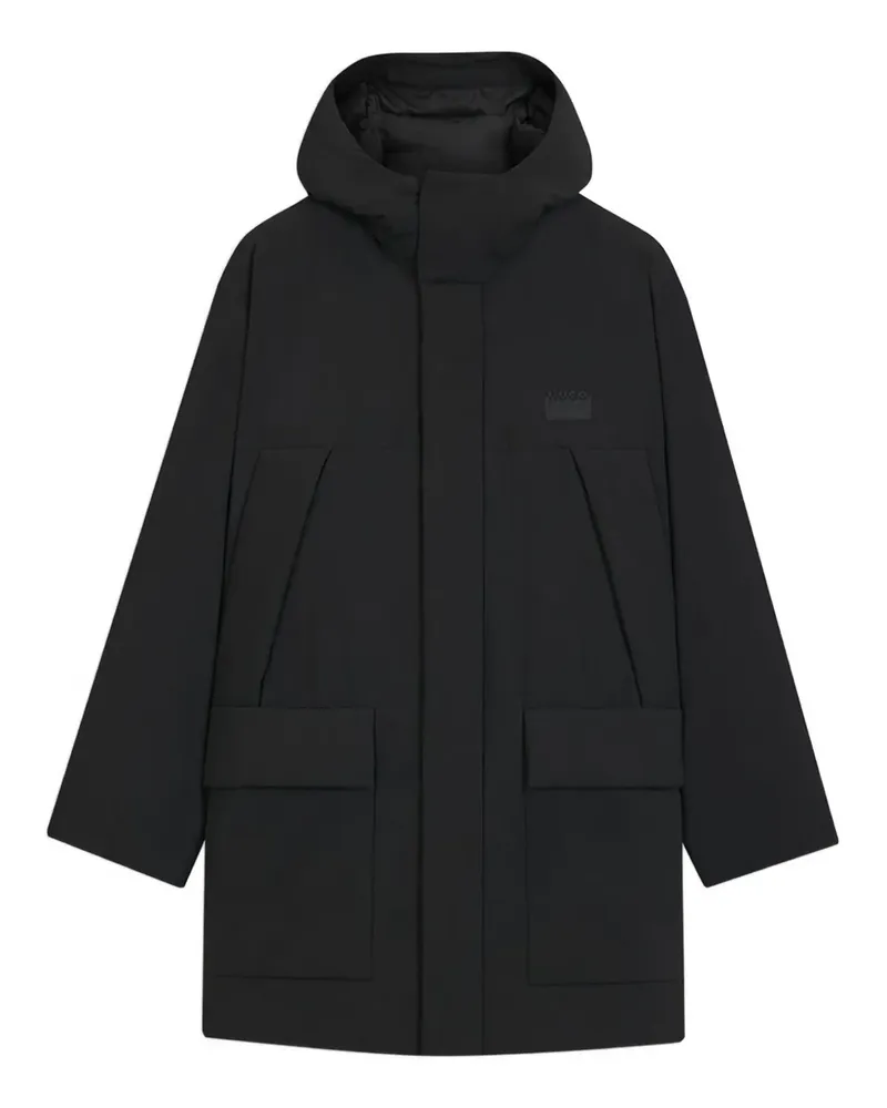 HUGO BOSS water-repellent coat - Schwarz Schwarz
