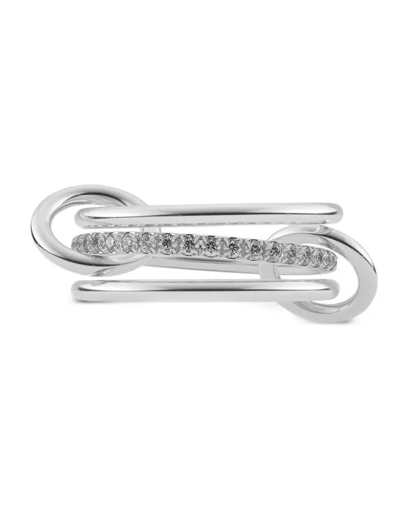 Spinelli Kilcollin Sonny Ring aus Sterlingsilber mit Diamanten Silber