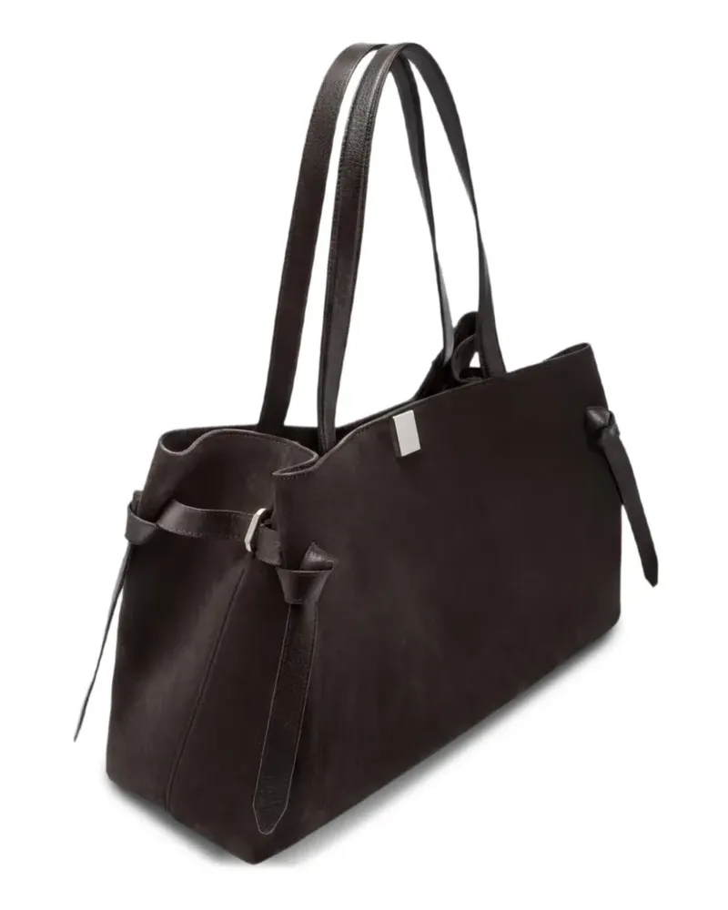 YUZEFI Gyoza knotted shoulder bag - Braun Braun