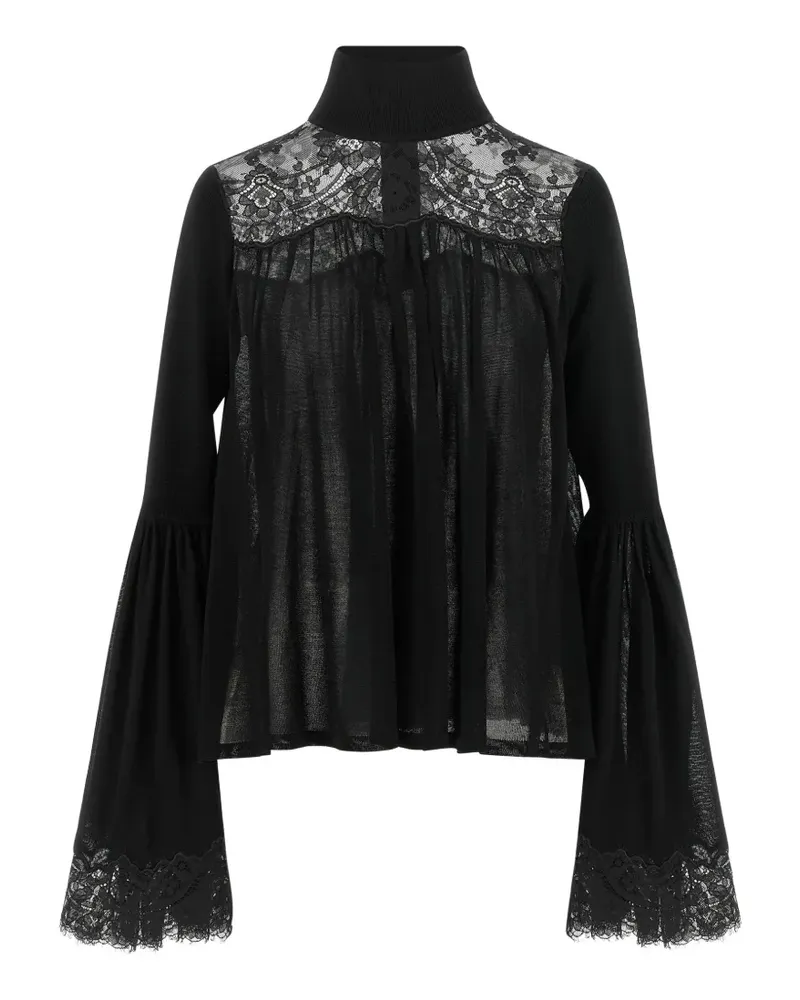 Zimmermann Valiant Bluse aus Spitze - Schwarz Schwarz