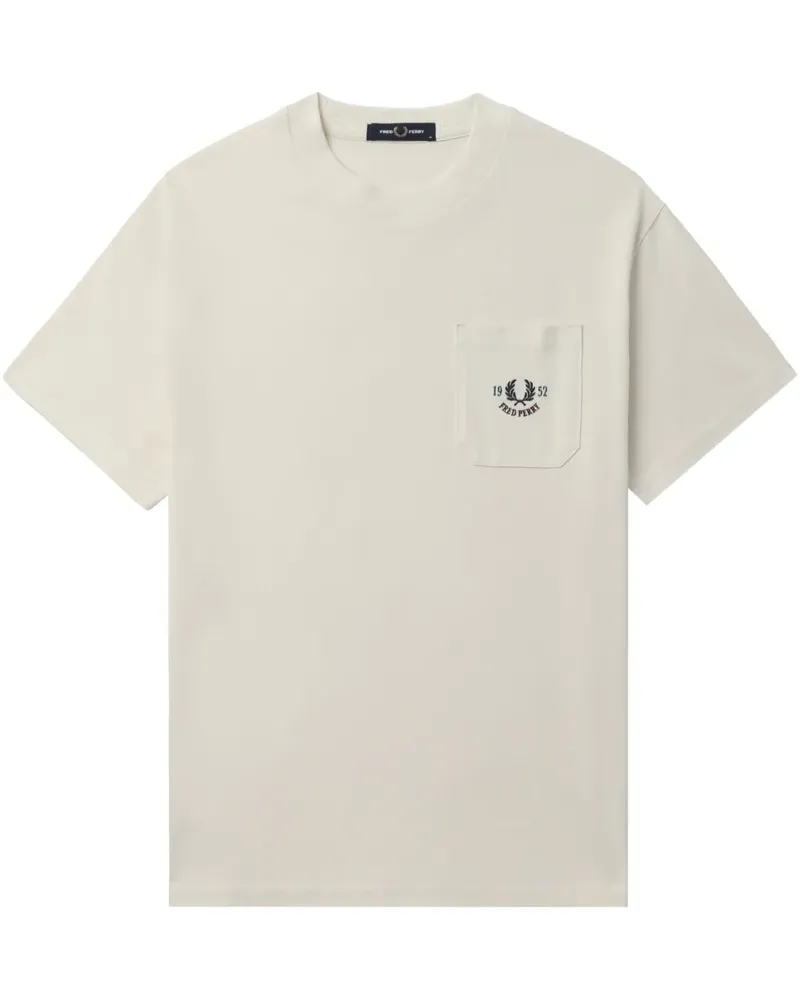Fred Perry T-Shirt aus Baumwolle - Weiß Weiß