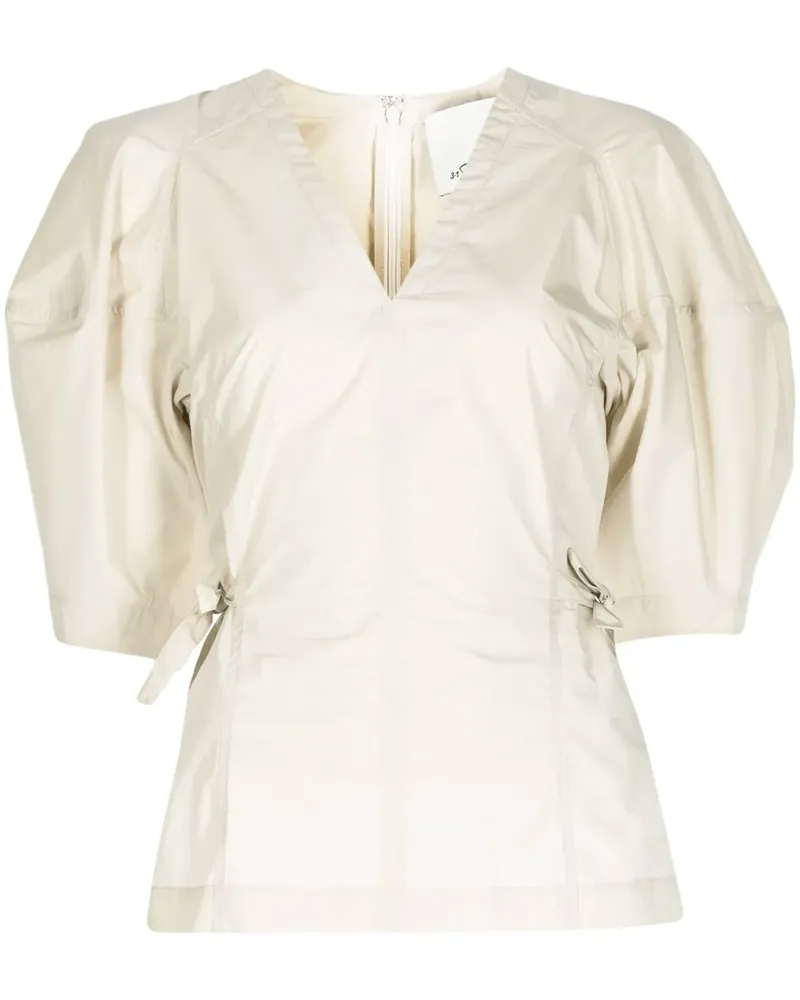3.1 phillip lim Top mit V-Ausschnitt - Nude Nude