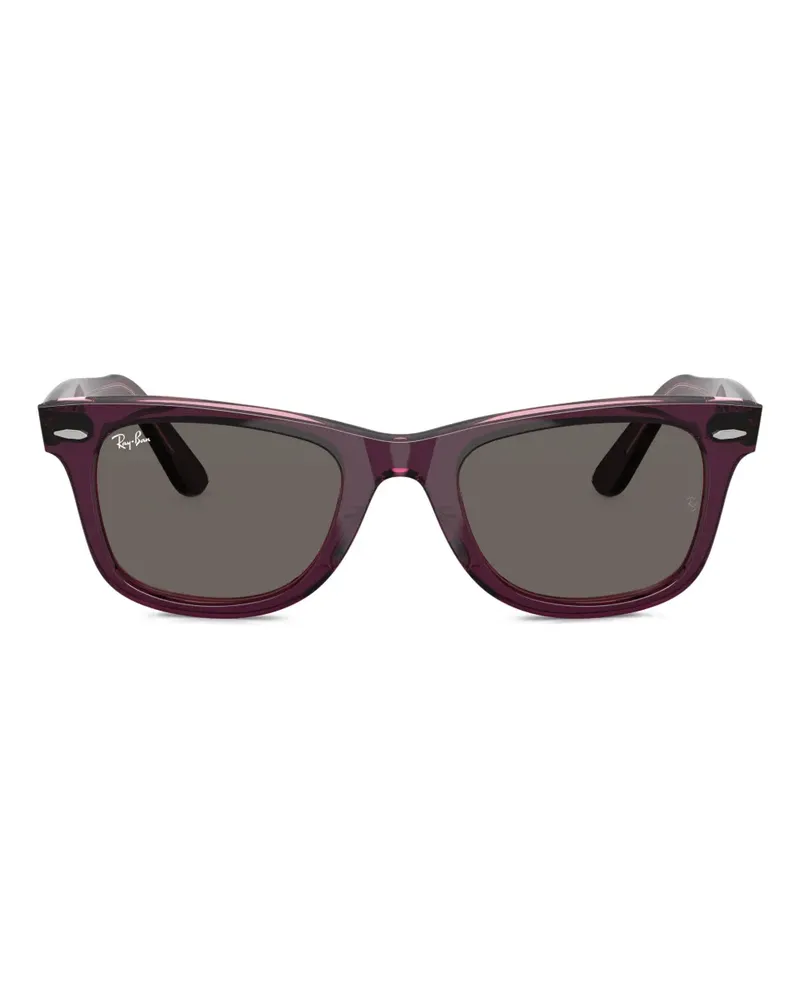 Ray Ban Eckige Sonnenbrille im Wayfarer-Design - Schwarz Schwarz