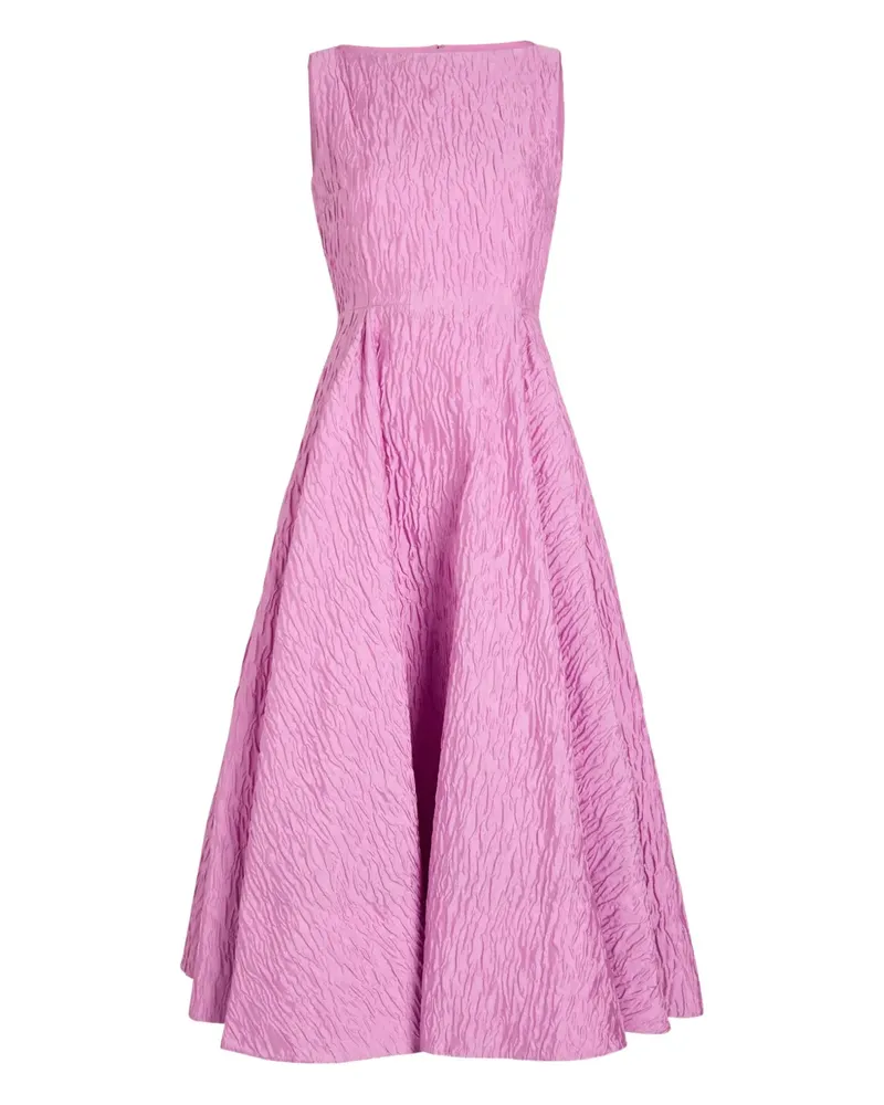 Roksanda Ilincic Tera textured A-line midi dress - Rosa Rosa
