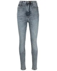 Philipp Plein Skinny-Jeans mit hohem Bund Blau