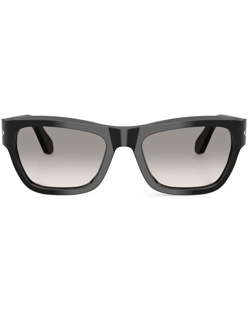 Persol Sonnenbrille mit eckigem Gestell - Schwarz Schwarz